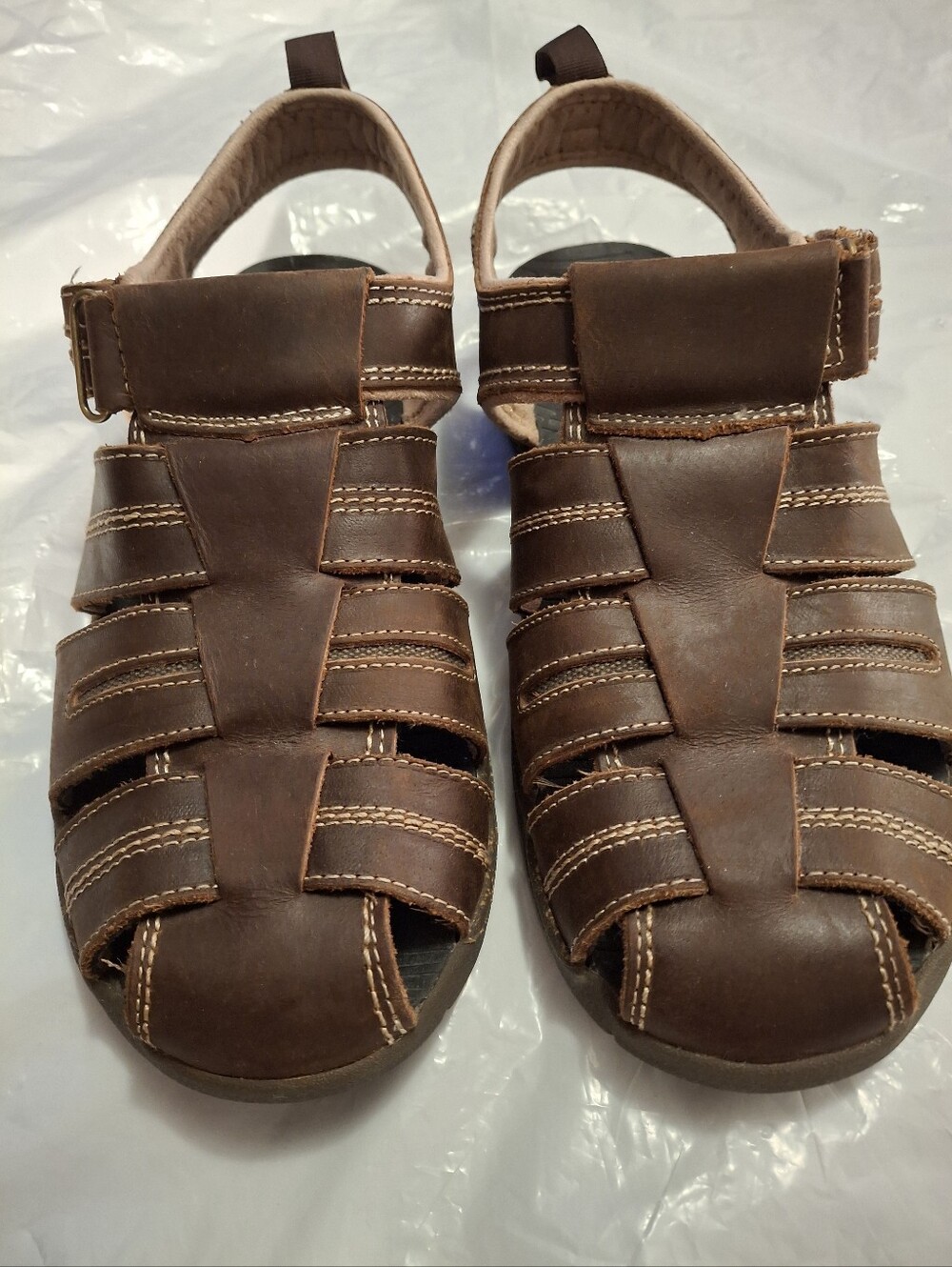 Bass Jefferson Brown Strappy Sandals